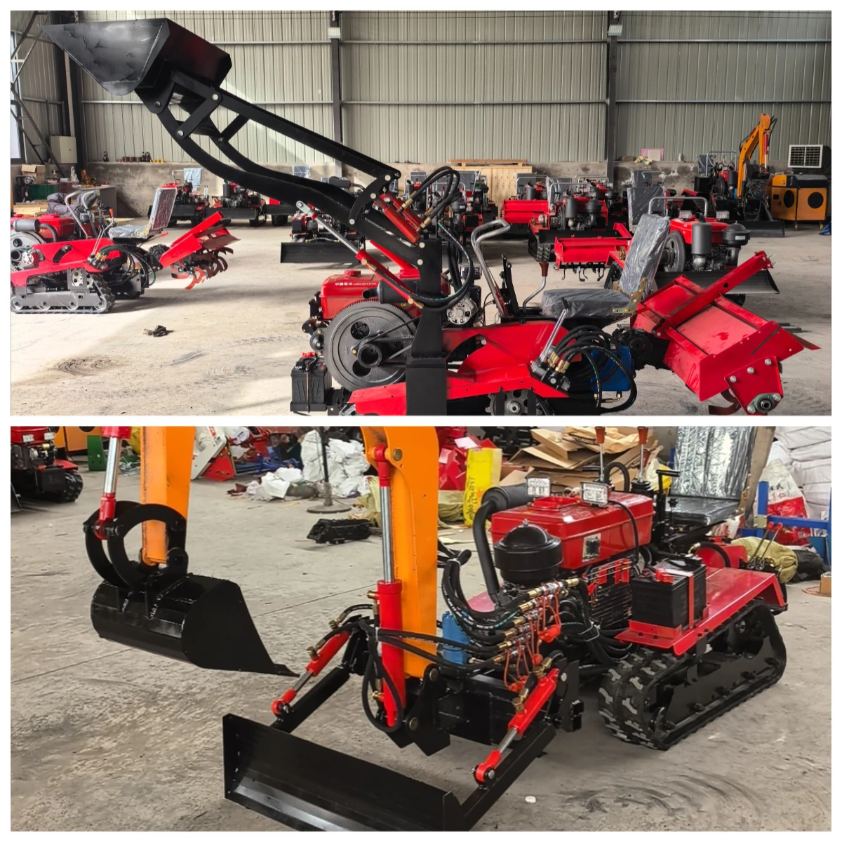 China small agricultural equipment 25HP 35HP crawler rotary tiller cultivator 50HP 60HP wholesale price