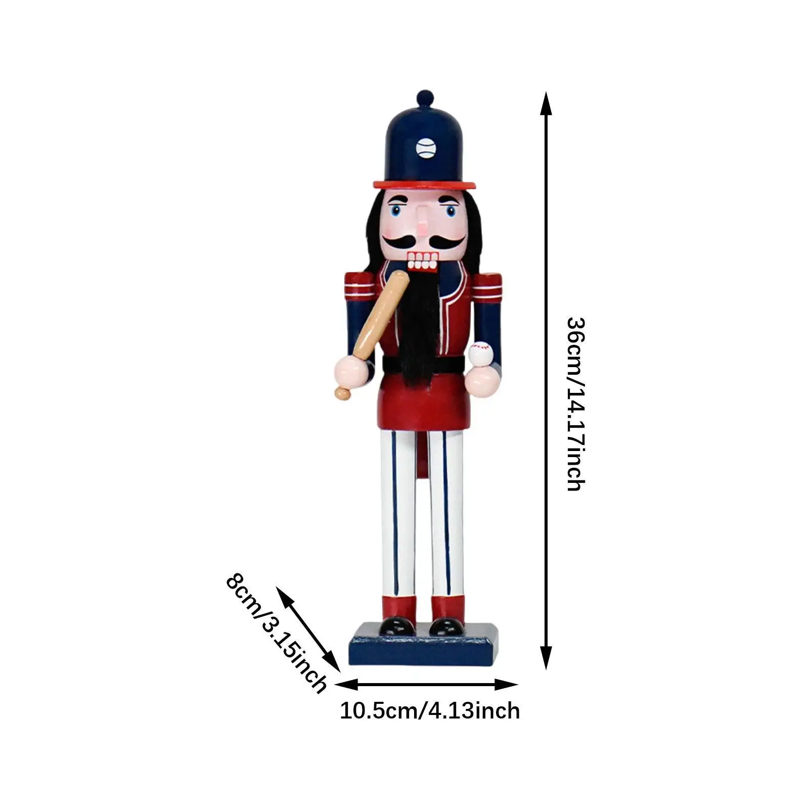 Nutcracker Figurine Christmas Decor Table Centerpiece Wooden Nutcracker