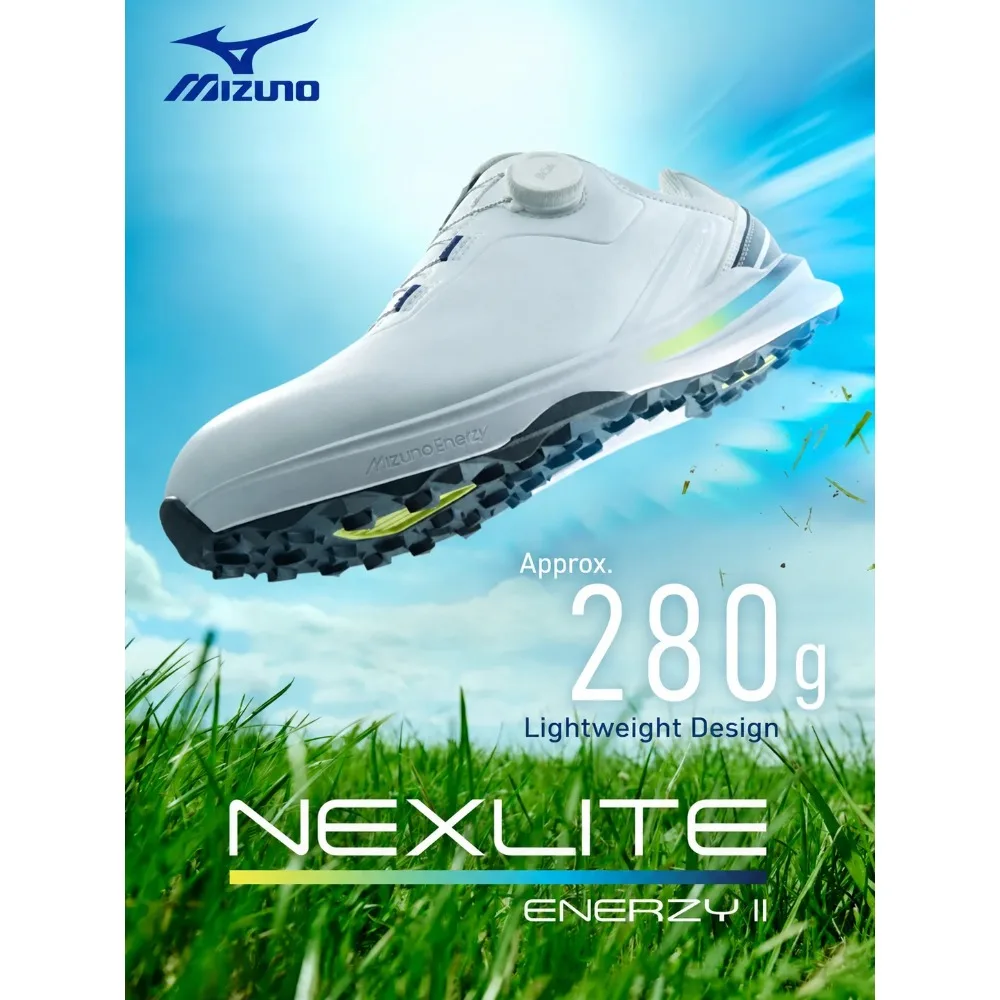 2026 New Mizuno Golf Shoes Mens BOA Closure Spikeless Trainers Anti-Slip Comfortable Athletic Outdoor Sports Sneakers 51GM265101 view 2