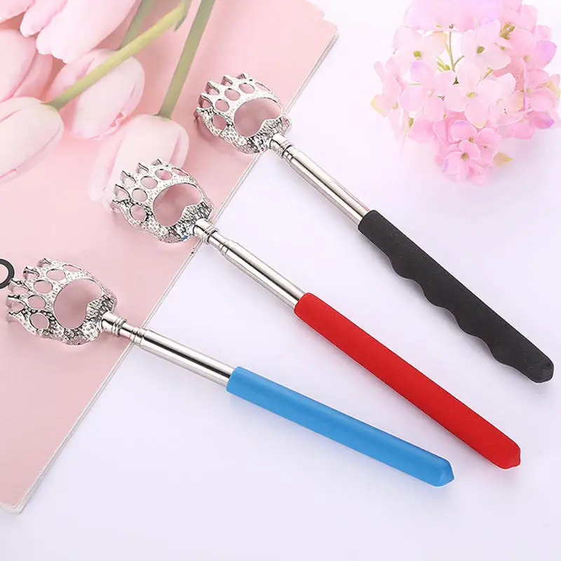 

Portable Extendable Back Scratcher Stainless Steel Telescoping Back Scratcher for Both Human and Pets Extendable Back Massager