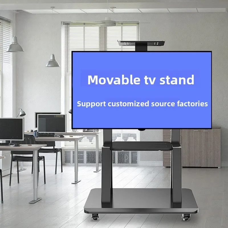 

Floor-to-ceiling Mobile TV Bracket, Household Wheeled Cart Bracket, Suitable for 32-120 Inch TV Hanger