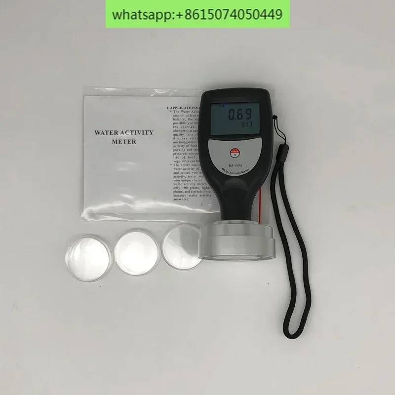 WA-60A Misuratore di attività dell'acqua alimentare Precisione di 0,02 aw Misuratore di attività dell'acqua degli alimenti Misuratore di attività dell'acqua