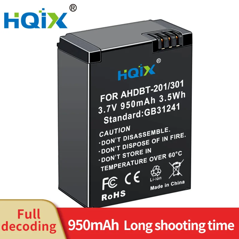 

HQIX for Gopro Hero3 Hero3+ Camera AHDBT-301 Battery Charger