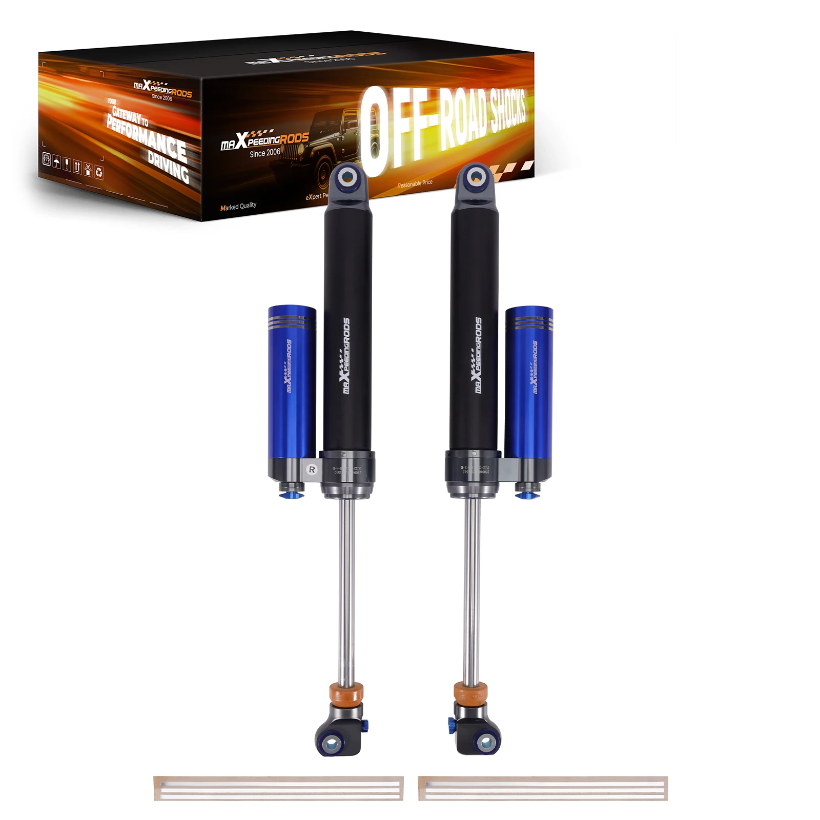 

Пара задних амортизаторов с дополнительным резервуаром для Chevrolet GMC 2500HD 3500HD 2001-2019 с лифтом 4-6 дюймов