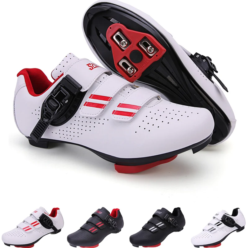 

Men's Road Cycling Shoes Cleat Shoes Cycling Flat Pedal Shoes Man Bike Outdoor Footwear Road bottom bicycle Shoes With Buckle
