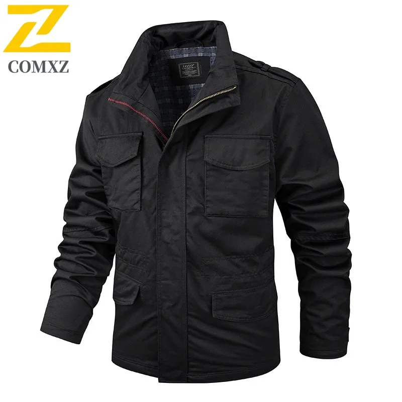 

COMXZ High Quality Men Jacket Outdoor Riding Wind Resistant Motorcycle Coat Urban Street Style Light Cozy Autumn New Jackets