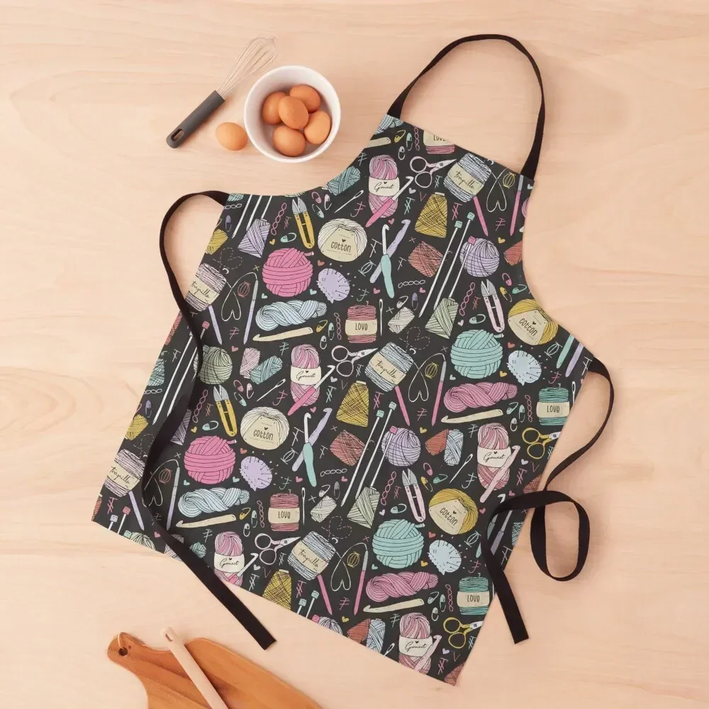 

Knitting Apron Women's Dress Woman Kitchens Women's Kitchen Hairdressing Apron