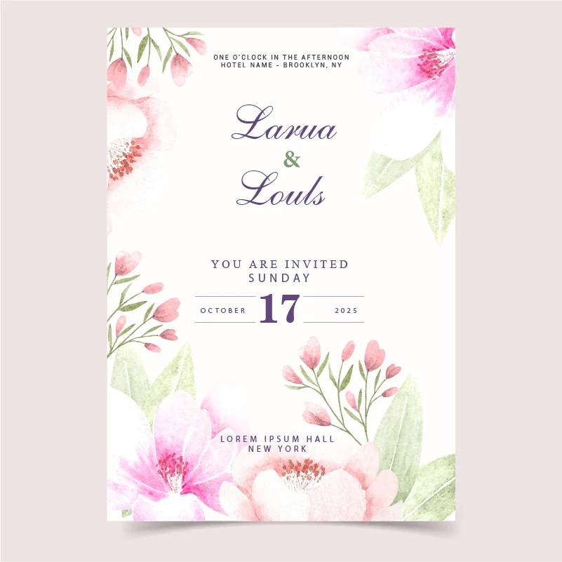 20/100Pc Personalized Wedding Invitations Custom Wedding Invitations Picture Flower Preservation Wedding Invitations