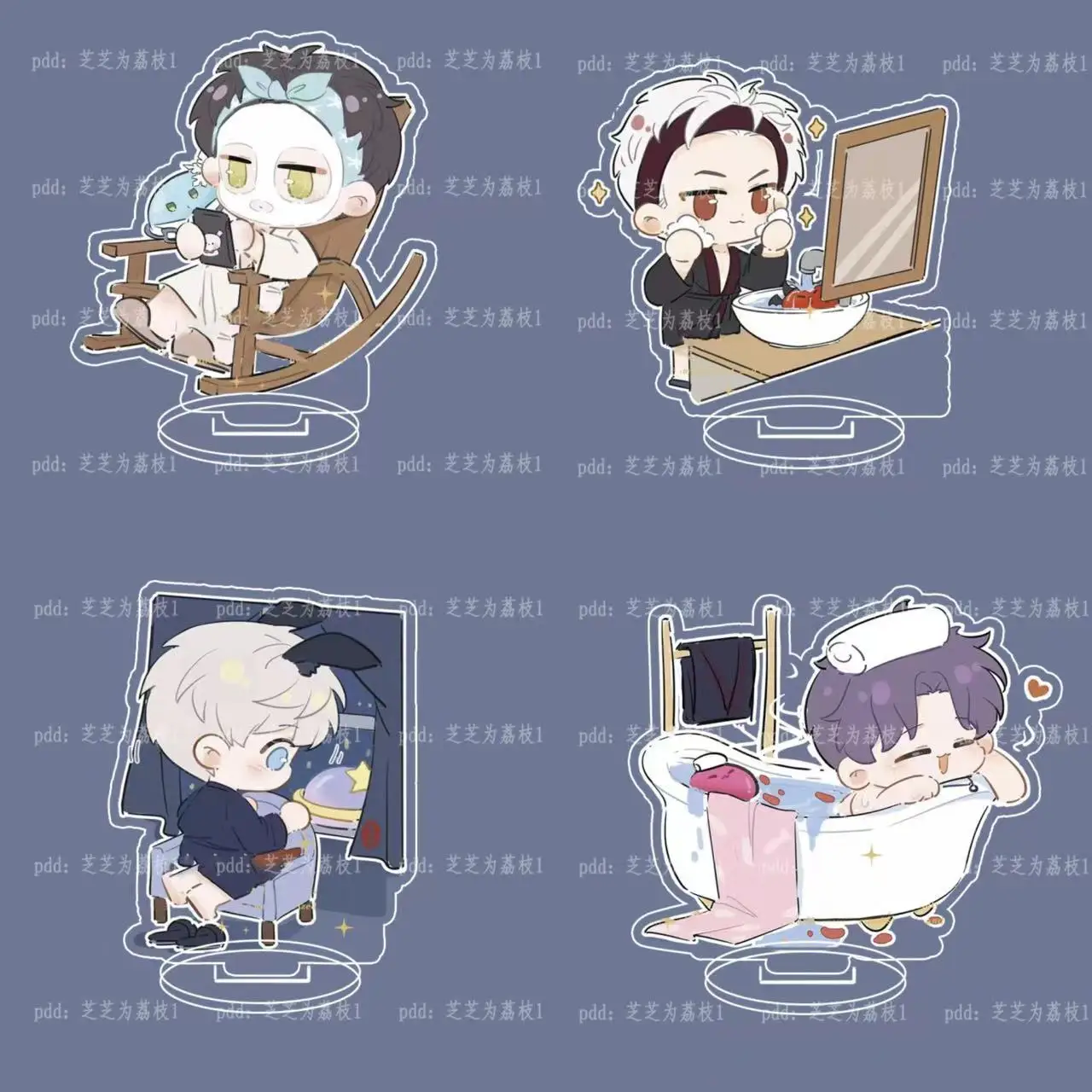 

Game Xavier Love and Deepspace Sylus Zayne Rafayel Anime Figure Acrylic Stand Model Desk Display Decor Prop Child Toy