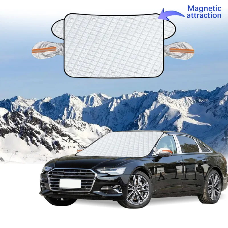 

Car Windshield Cover Magnet Winter Window Snow Shield Anti Frost Auto Front Window Snow Cover For Audi A6L