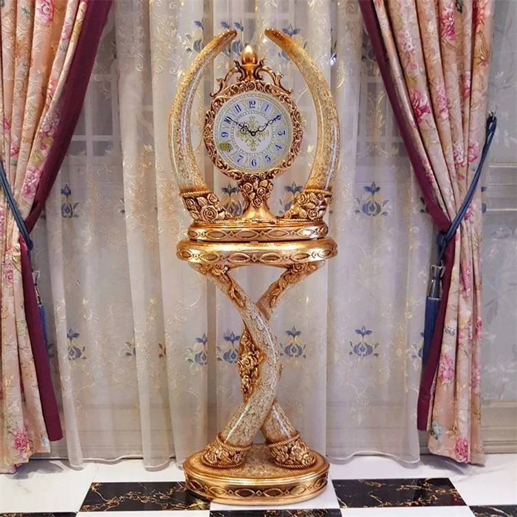 large digital modern resin office at home luxury decoration quartz decorative floor clock