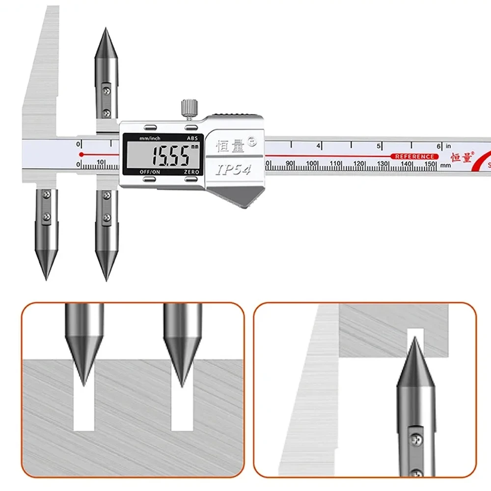Edge-Center Distance, Digital Caliper, Cone Probe Hole Distance, Center Distance Measurement Tools Electronic Caliper