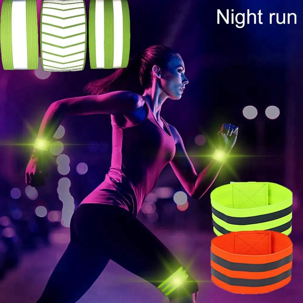 

Outdoor Running Fishing Accessories Bicycle Bind Strap Sport Tape Cycling Reflective Strips Warning Armband Bike Safety Alert
