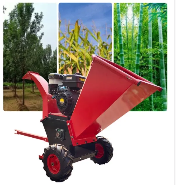 Wood chipping shredder machine/Hand-push branch and leaf shredder/Small hand push type garden branch breaking machine