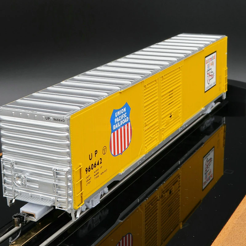 UP Lian Tai Boxcar brinquedo modelo, HO tipo, 1:87 trem, vagão de frete, trem, 960642