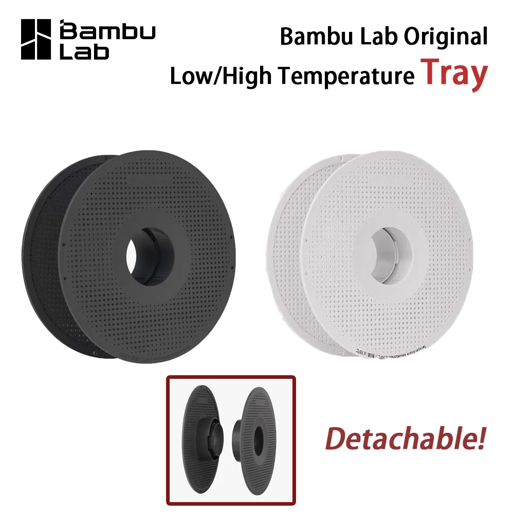 Bambu Lab Original Low Temperature Tray High Temperature Pallet ≤90℃ PLA/PETG/ASA/ABS Chassis For 3D Printer Consumables