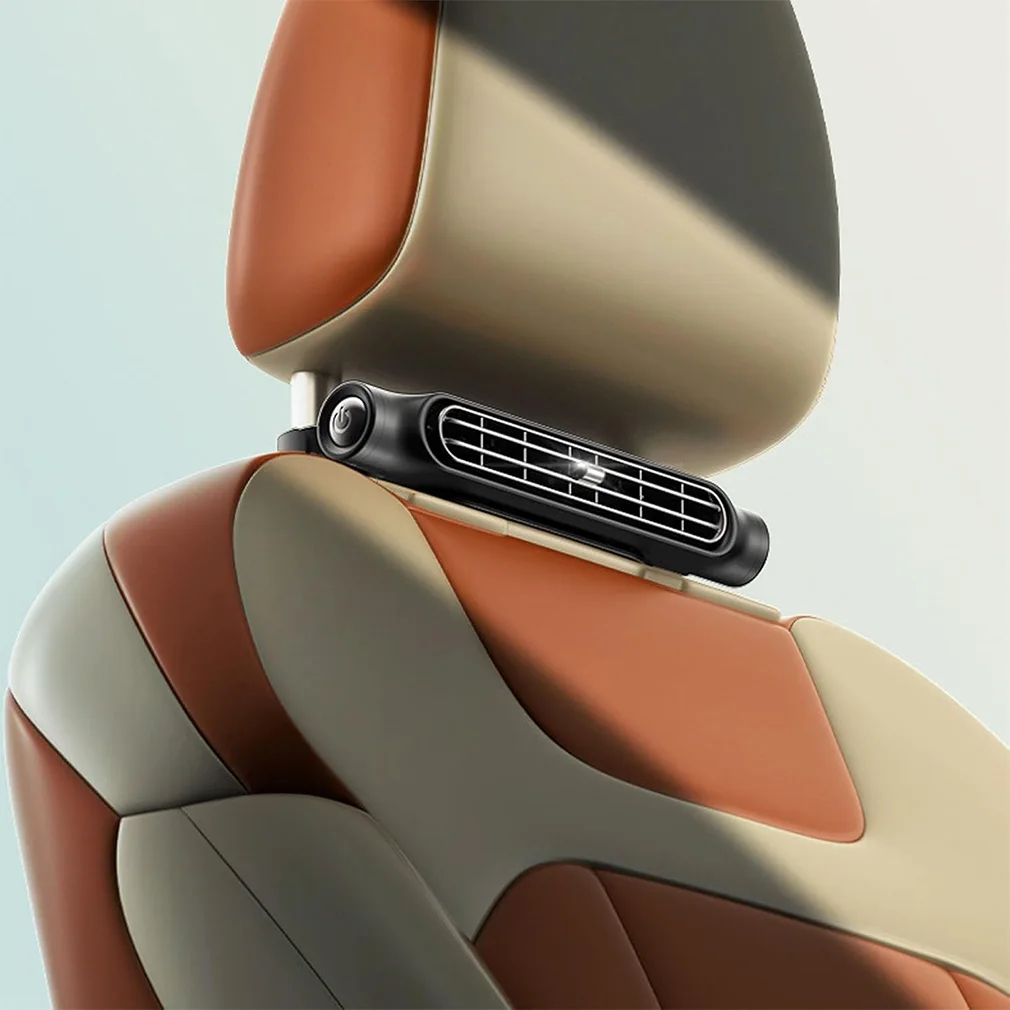 

Car Seat Fan Car Headrest Cooling Air Fan 3000mAh 3 Speeds Adjustable Car Neck Cooler Rear Seat Ventilator for Front Rear Seat