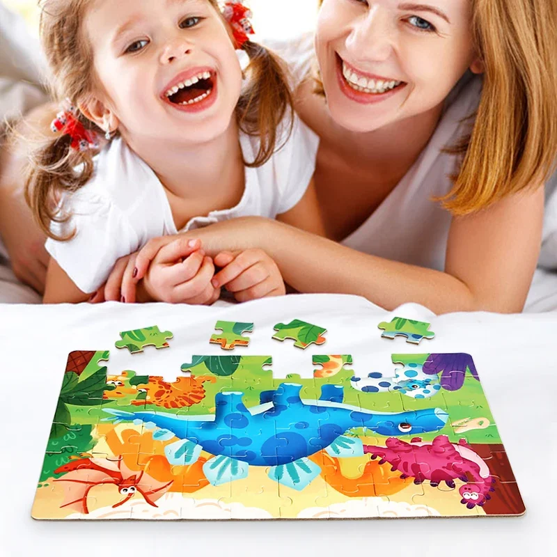 Jeu intellectuel en bois à pensée logique, Puzzle, véhicule Animal, dessin animé, jouets éducatifs précoces pour enfants, cadeaux, nouvelle collection