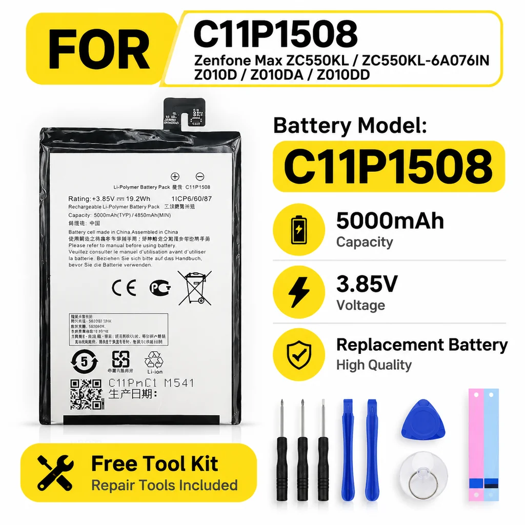 Phone Repair Battery C11P1508 For ASUS ZenFone Max 5000Z Z010AD/Z010D/Z010DA DC550KL/ZC550KL Mobile Replacement Battery