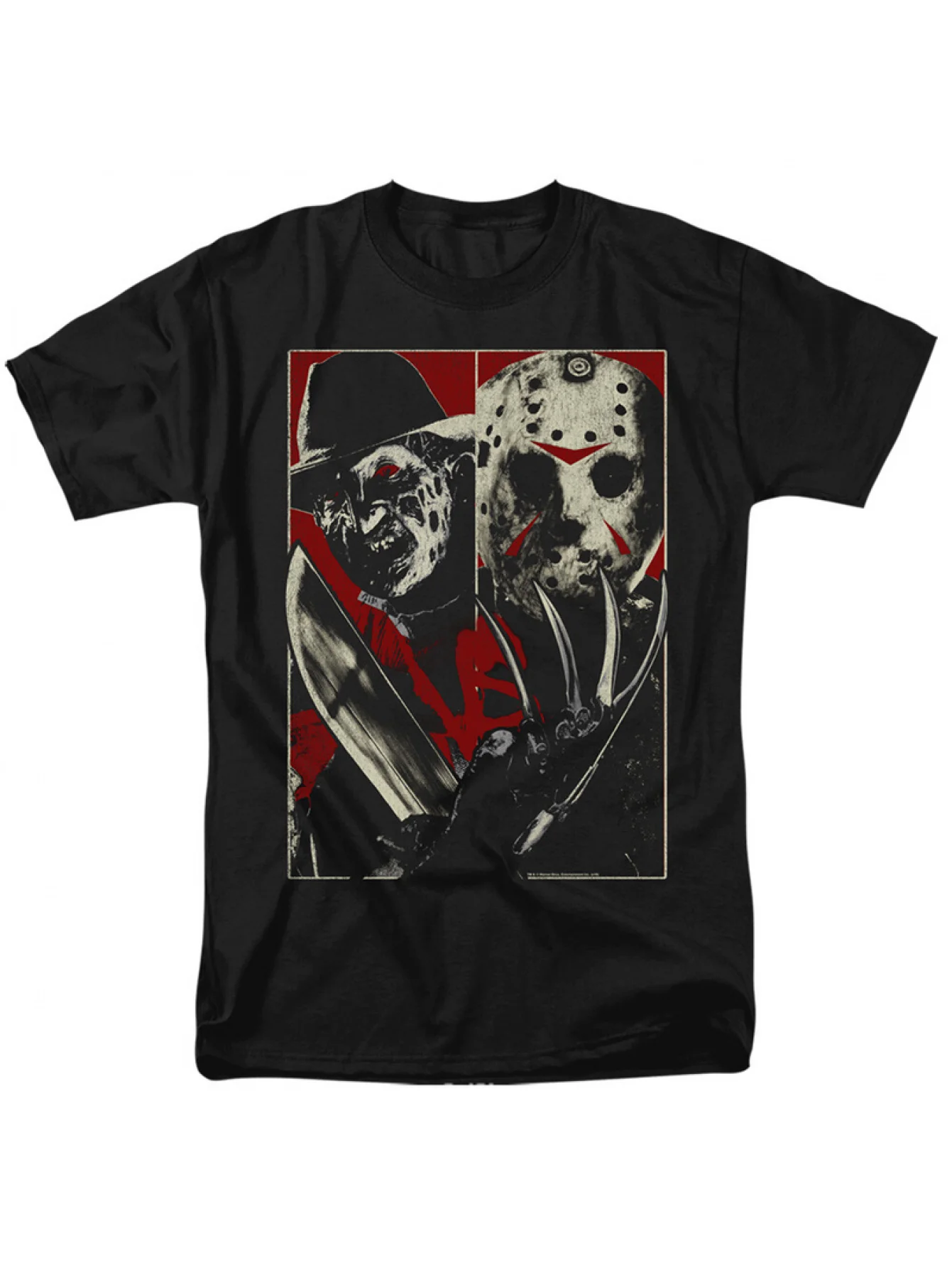 

Freddie Vs Jason - Vs - Adult T-Shirt Summer Crew Neck Short Sleeve Men's and Women's