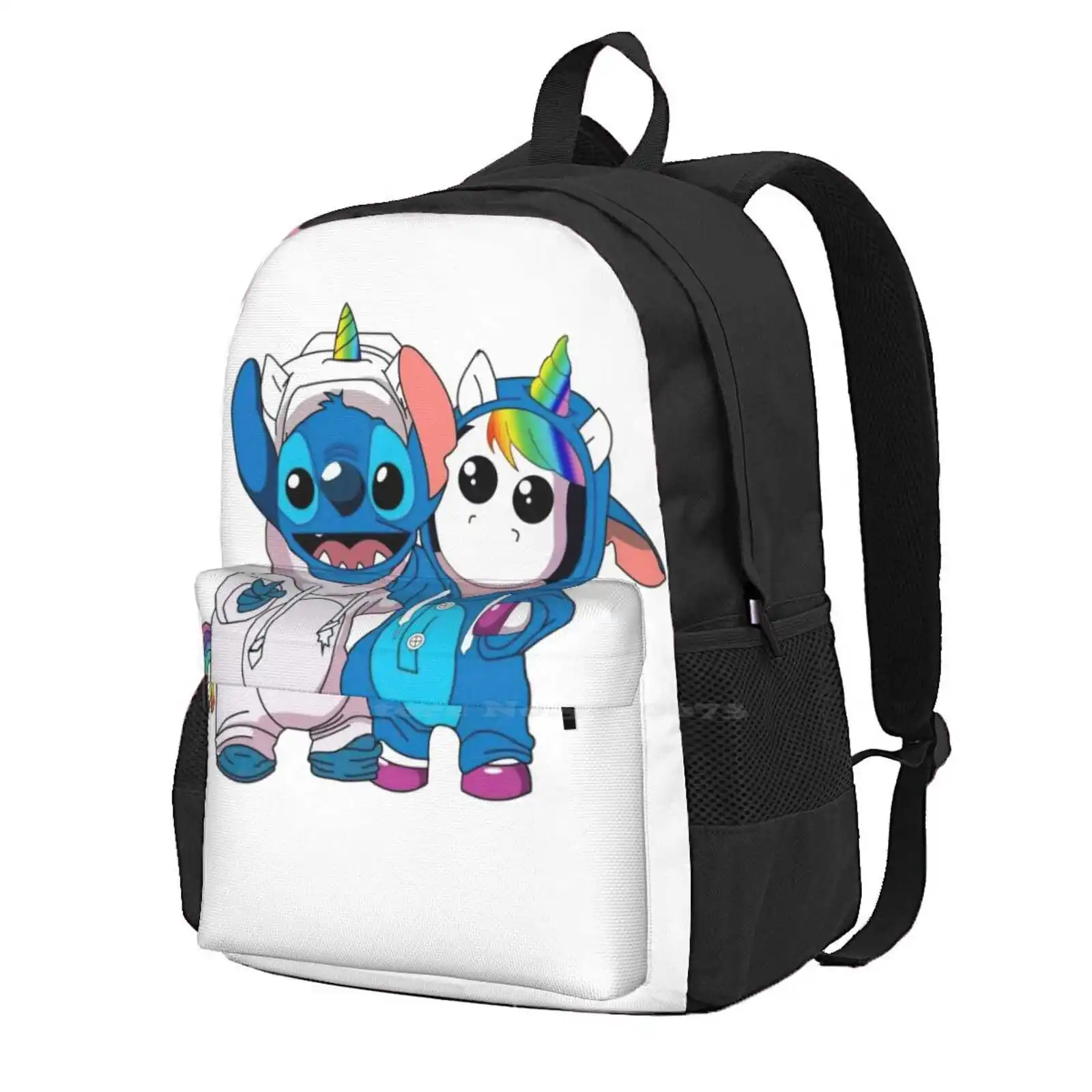 

With Unicorn Hot Sale Backpack Fashion Bags Lilo And Ukelele Hawaii Tropical Adventure Cute Unicorn Cartoon Unicorn Dancing