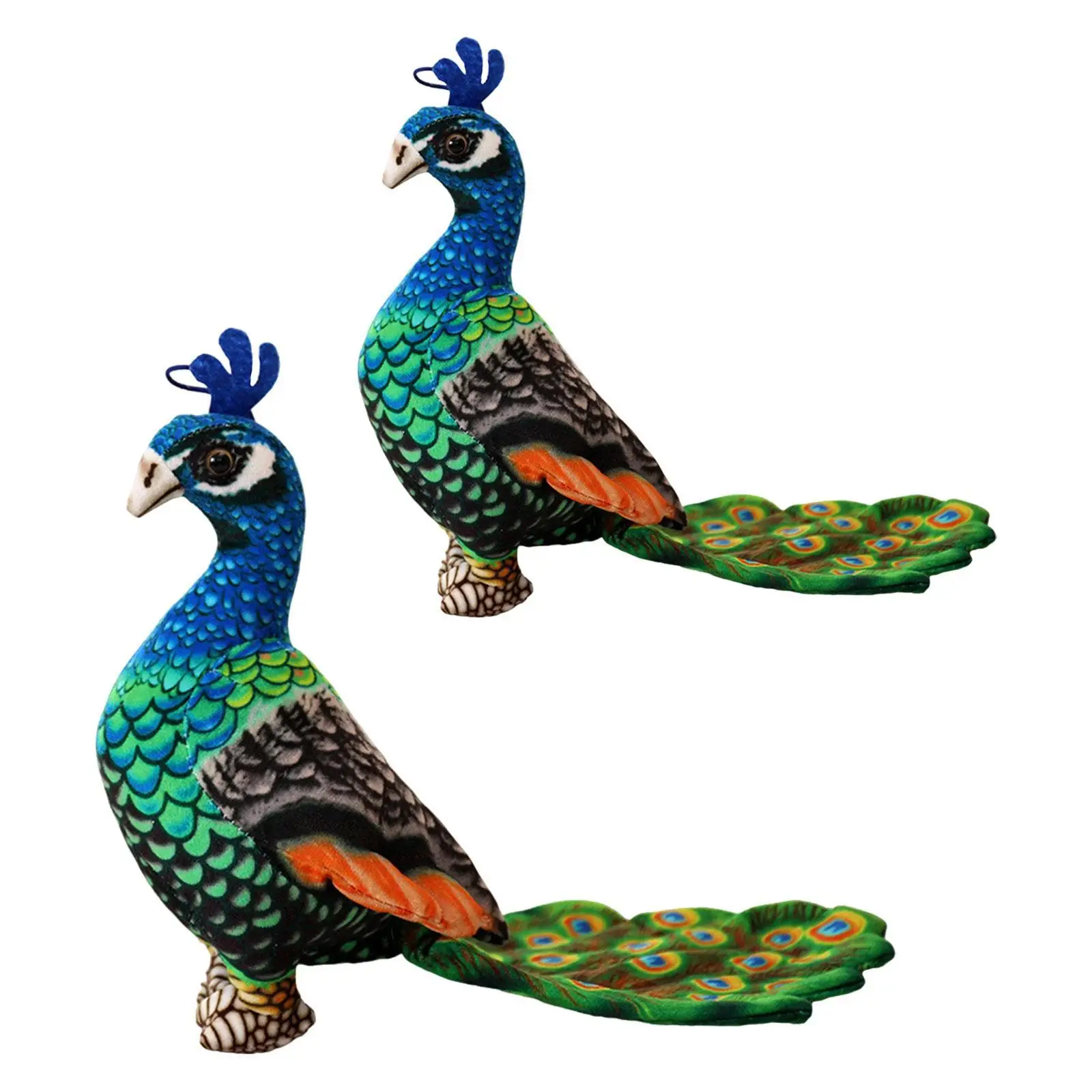 ตุ๊กตาขนนกยูงเหมือนจริง ของตกแต่งบ้าน ของเล่นตุ๊กตาการ์ตูนน่ารัก สำหรับโซฟา ห้องนั่งเล่น สำนักงาน รถยนต์ ของขวัญวันเกิด