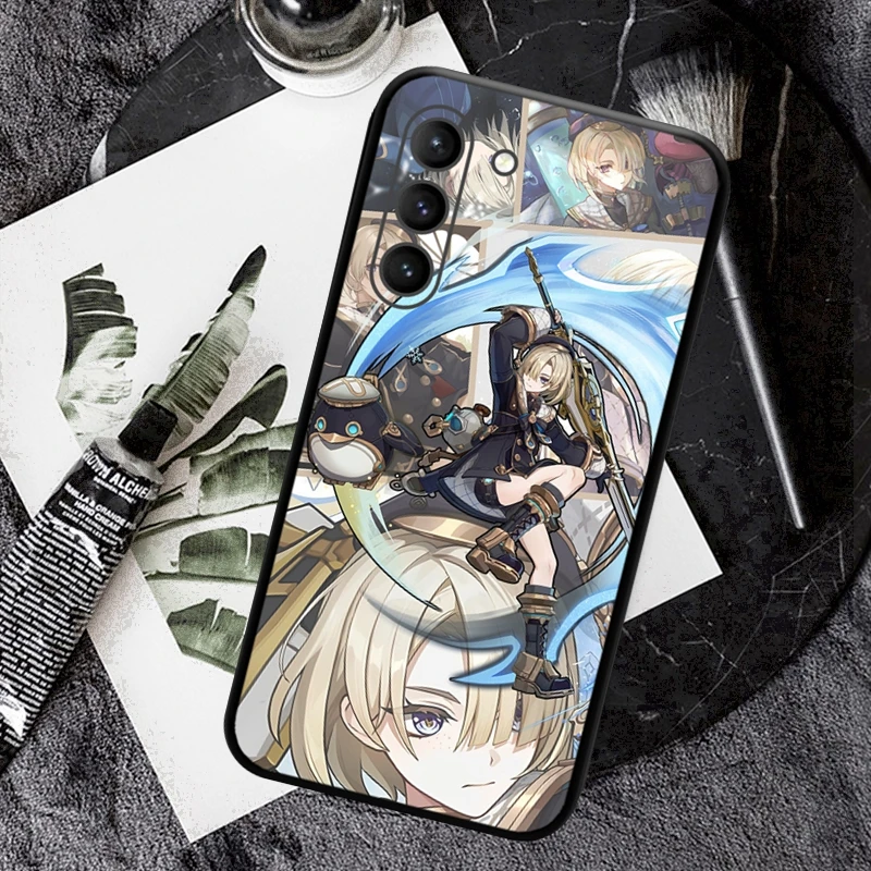 Freminet Genshin Impact 4.0  Cryo Character 4 Stars Phone Case for SAMSUNG Galaxy S23 Ultra S22+ S21 FE S20 A54 Note20Plus A53