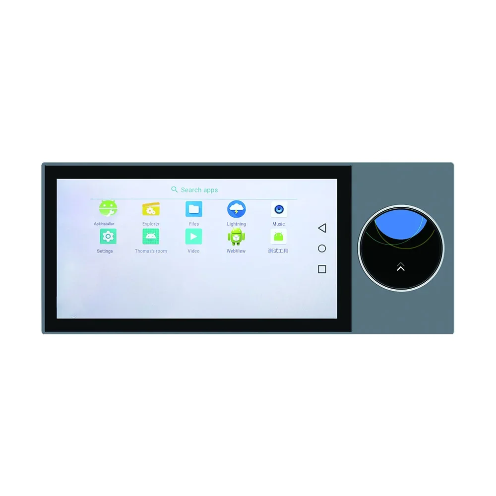 S8-NZE ODM Firmware Smatek Wireless or Wired 6'' Asian Smart Home  Automation Touch Panel Screen Control  Switches