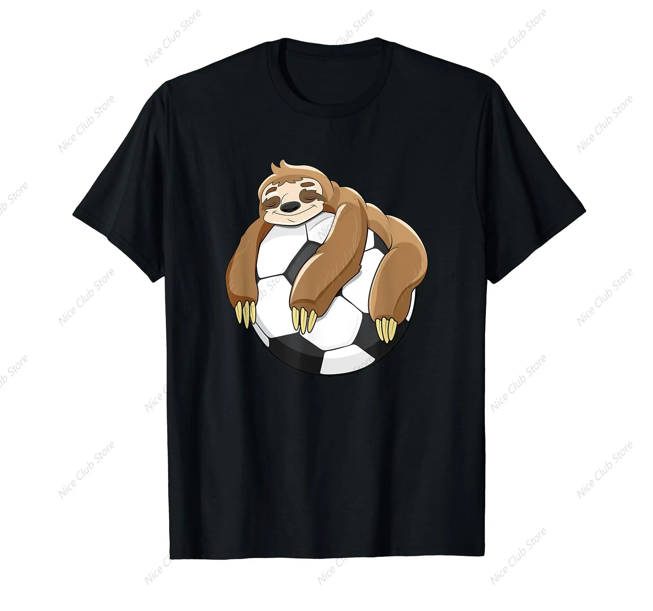 Lazy Sloth Soccer Shirt Soccer Lover Team Ball Kids Sport T-Shirt