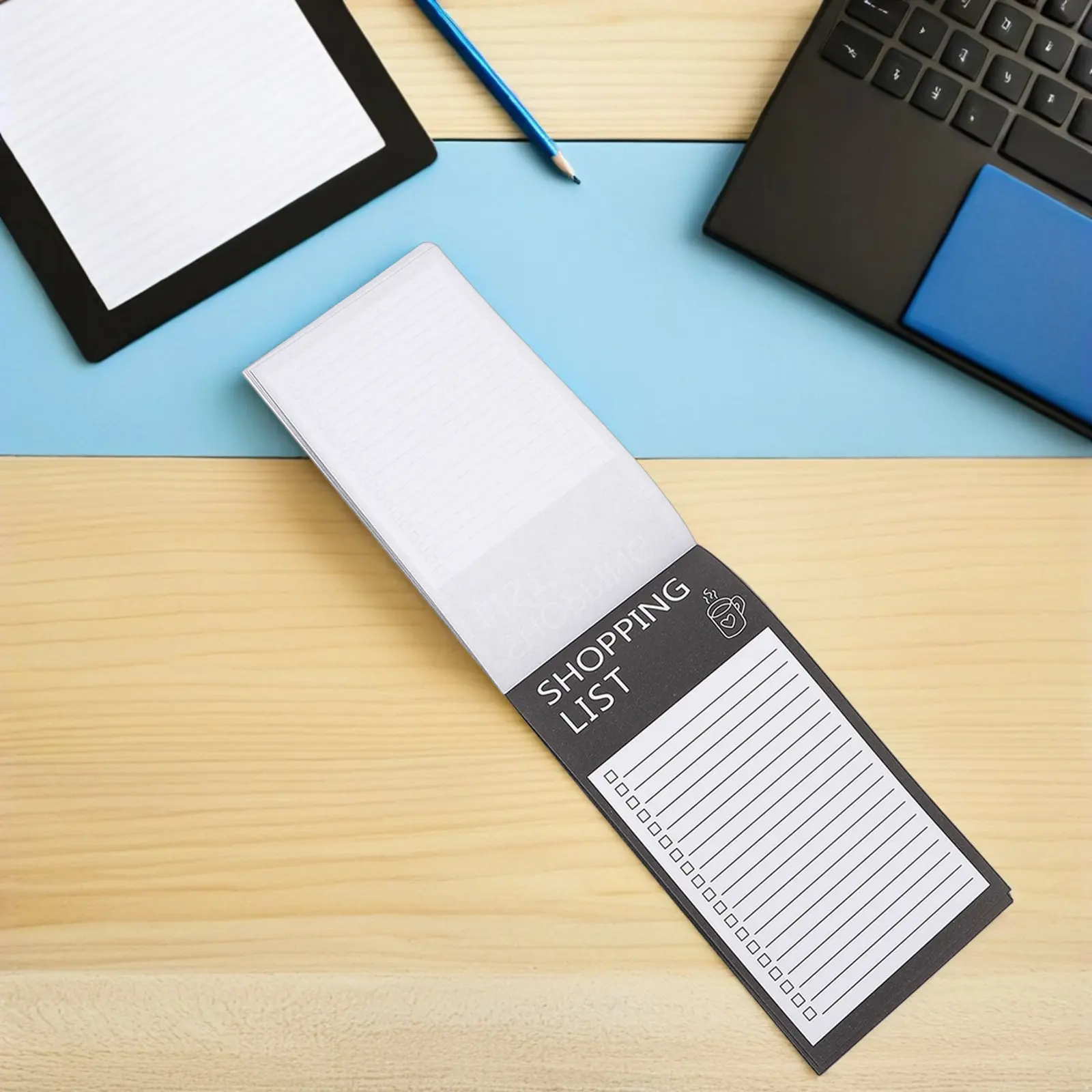 Magnetic Notepad for Fridge Heavy Duty Magnet Attachment Works on Steel Surfaces Portable Compact Size Ideal for Office Home