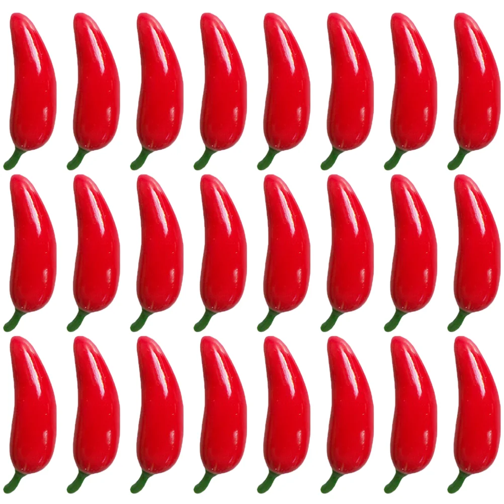 

100 Pcs Artificial Pepper Faux Peppers Foams Chili Vegetables Photo Prop Simulated Toys