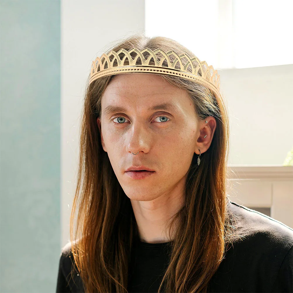 มงกุฎกษัตริย์ 2 ชิ้น สำหรับผู้ชาย สไตล์วินเทจ เครื่องประดับผมเจ้าชาย สำหรับงานพรอม งานแต่งงาน งานปาร์ตี้ ชุดคอสตูม เครื่องประดับศีรษะ มงกุฎเจ้าชาย