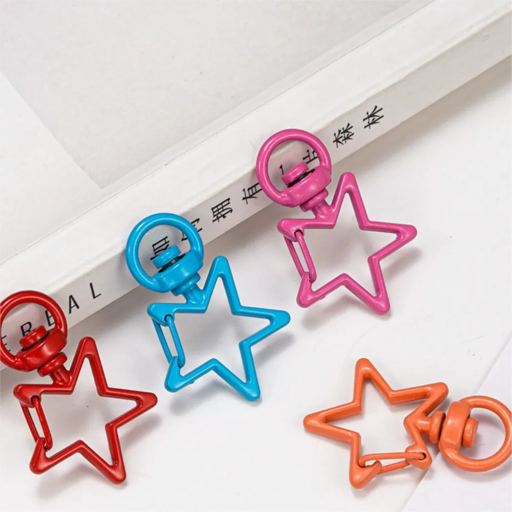 5 قطعة نجمة معدنية قطب جراد البحر مخلب المشبك الزناد كليب أبازيم DIY بها بنفسك حقيبة المفاتيح خاتم صنع المجوهرات الحرفية المفاتيح اكسسوارات