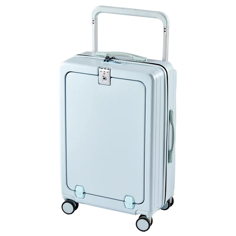 New wide handle front opening multifunctional suitcase Alohakim