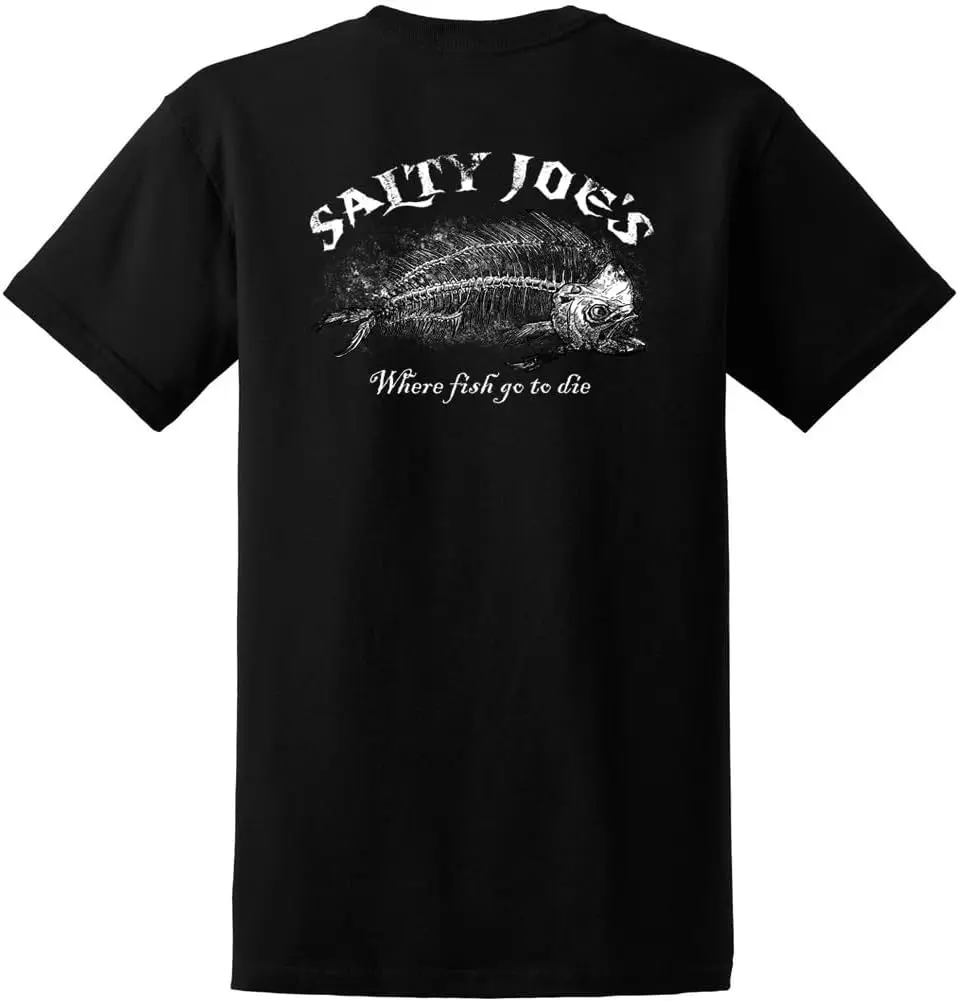 

SALTY JOES Men's Ghost Fish Logo Heavyweight Tees in Regular, Big and Tall