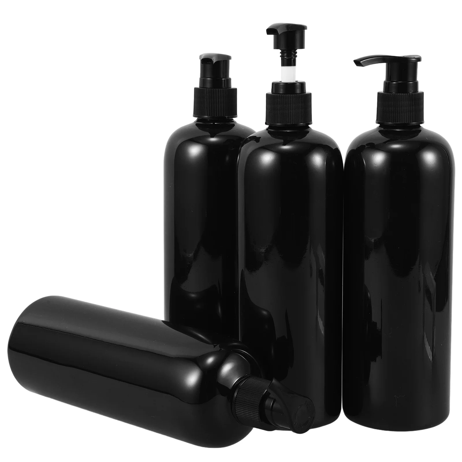

4Pcs 500Ml Press Pump Bottle for Cosmetics Storage Emulsion Subpackaging Refillable Leakproof Travel Accessories Lightweight