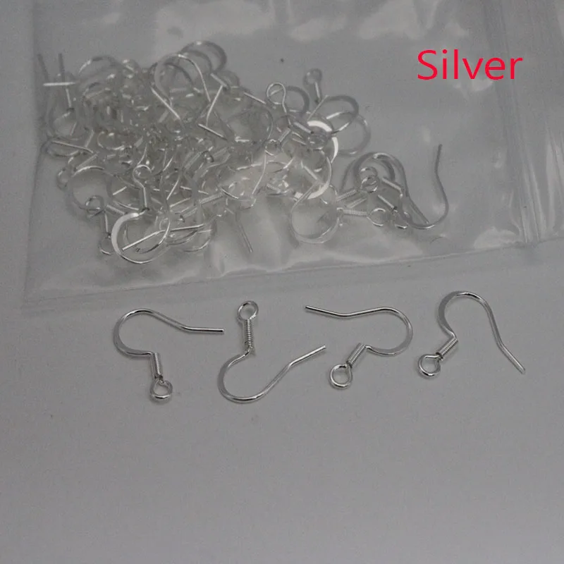 50Pcs Stainless Steel Earring Hooks Clasps Hypoallergenic Ear Wires for Crafts Earring Findings DIY Jewelry Making Accessories