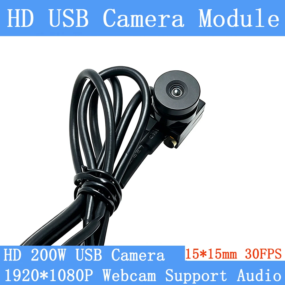 

Full HD 1920*1080P Surveillance Camera 100° Low distortion 30FPS Mini CCTV Linux UVC USB Webcam Camera Module Support Audio