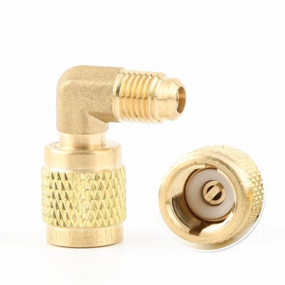 Adapter Brass Air Conditioners 1/4 Male To 5/16 Female R410 for Refrigerant Split Air Conditioners Adapter Charging Hose Pump