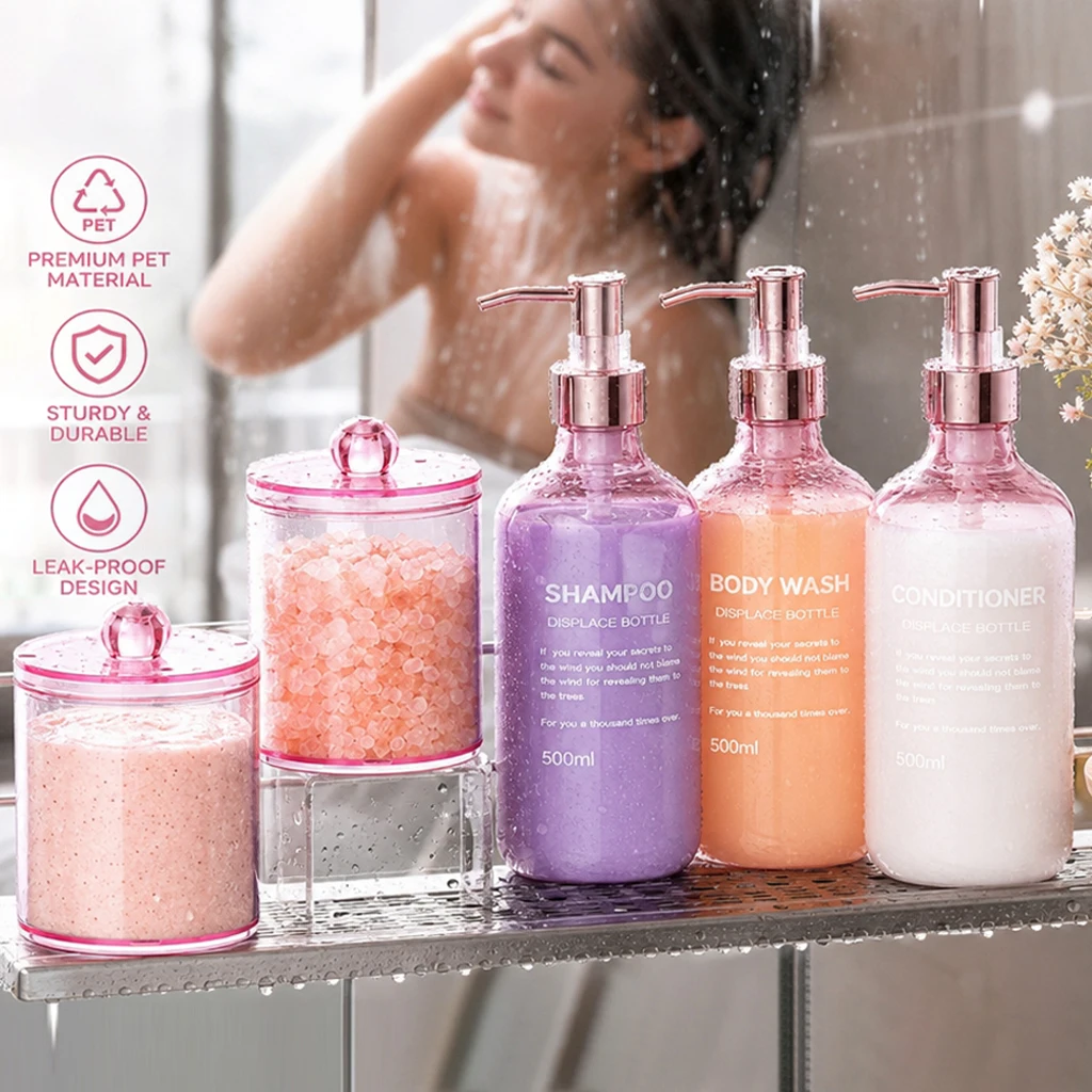 Bath Salts Jar - Conjunto de 5 peças para banheiro
