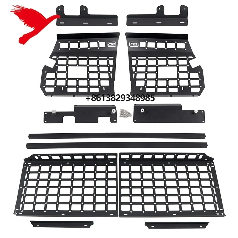 Car Accessories Rear Boot Trunk Window Luggage Storage Organizer Molle Panel Kit  Land Cruiser Prado FJ120 2003-2009