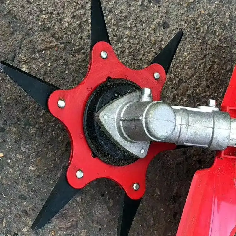 【BA】6-Blade Lawn Mower Cutter Head Universal Multi-Purpose Brush Cutter Attachment For Grass & Weeds Fits Most Trimmers