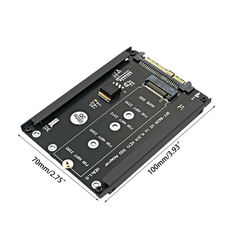 Adaptor SSD M.2 SSD Adaptor U.2 M.2 NVMe Kunci B SSD PCI-e SFF-8639 Adaptor PCIe Konverter untuk Desktop Dropship