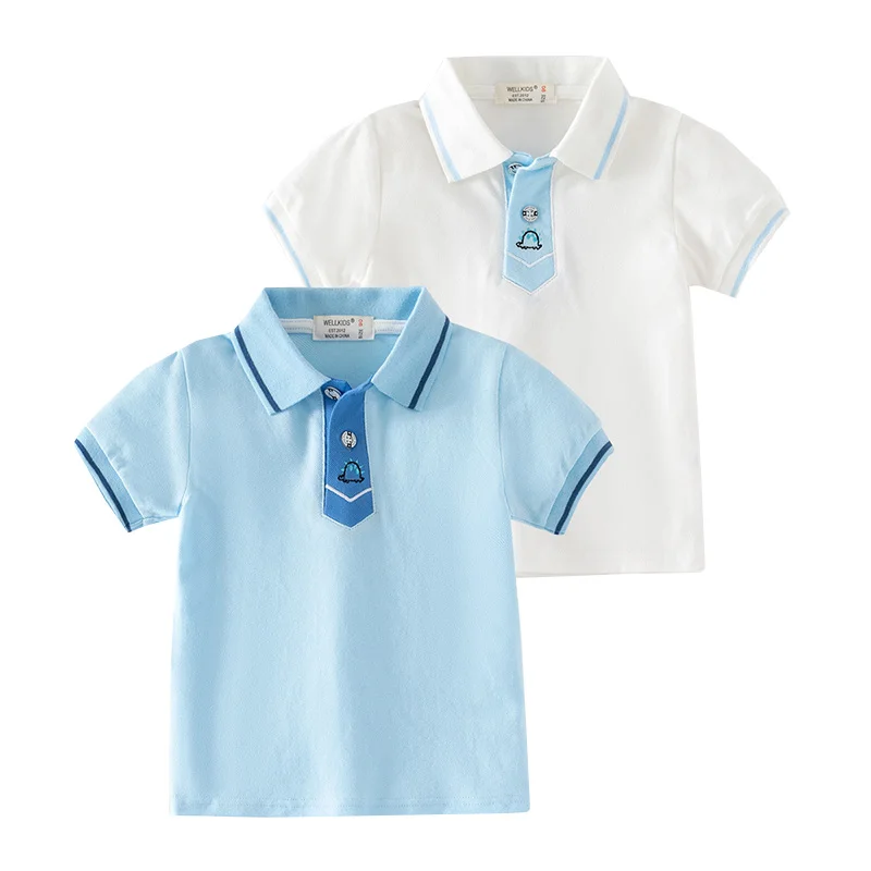 

Summer Children Polo T-Shirts High Quality Boys Shirts Cotton Toddler Tees Kids Clothes