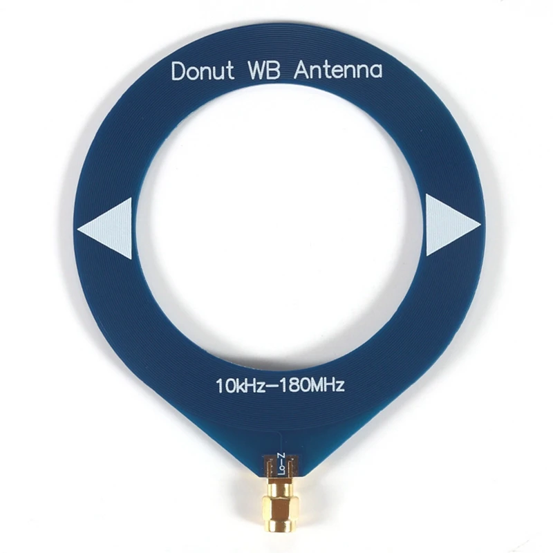 Antenna a banda larga Donut 10Khz-180Mhz Antenna ricevente Mini antenna ad anello per radio Walkie Talkie SDR