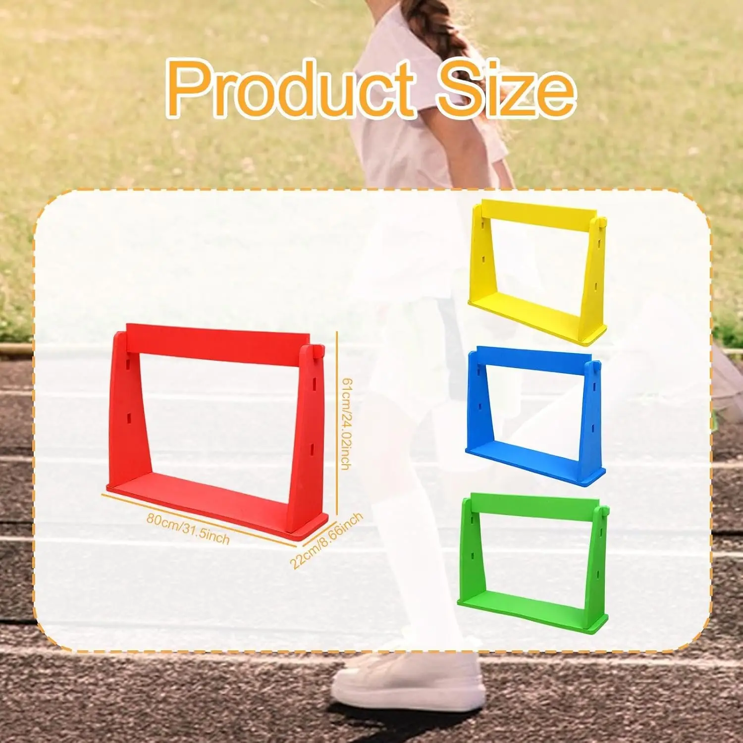 Adjustable Height Speed Agility Hurdles for Basketball Obstacle Courses for Athletic Coaching and Speed Agility Training