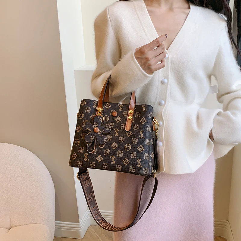 

Изысканная женская сумка через плечо, кожаная сумка премиум-класса, женская элегантная сумка-тоут, комплект