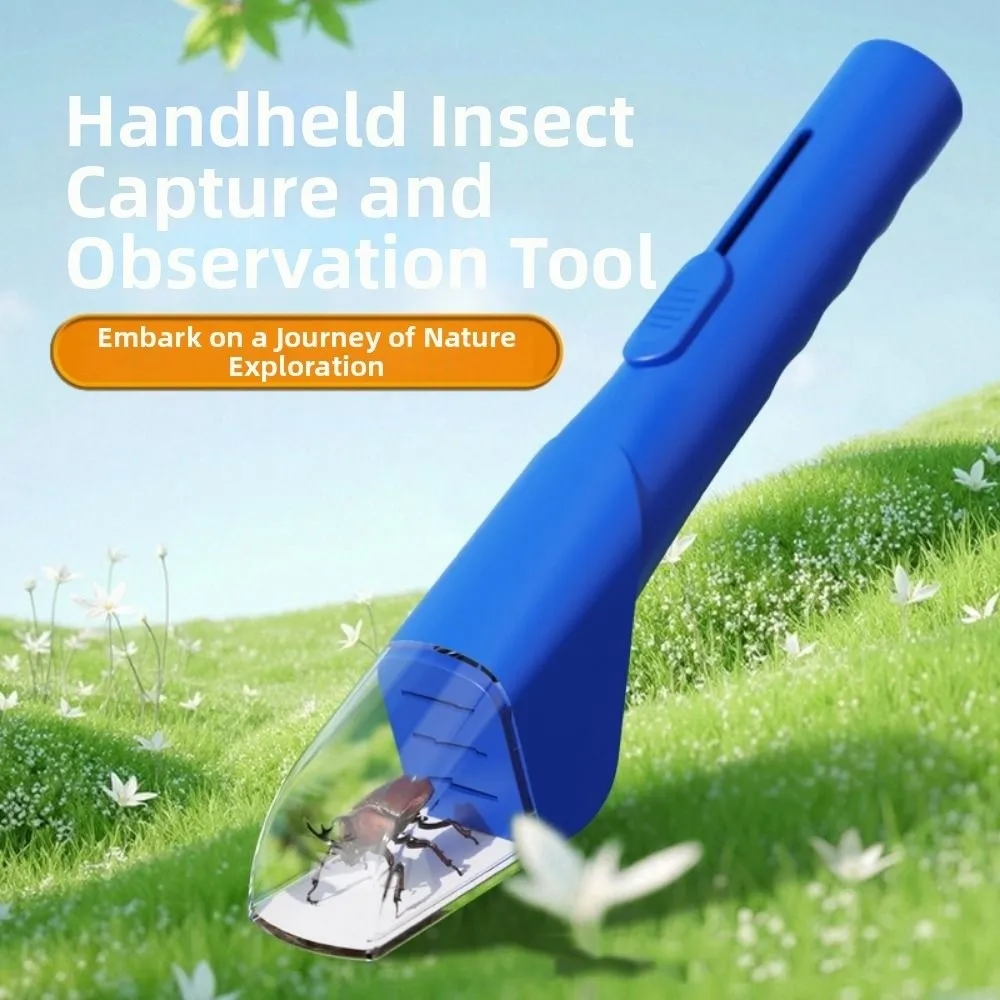 Non-Contact Handheld Insect Trap Transparent Comfortable Grip Insect Observation Tool Portable Handheld