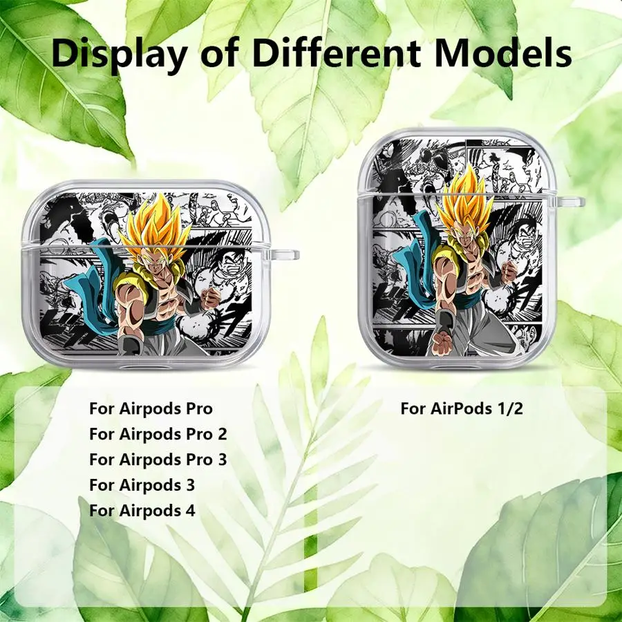 Clear Earphone Cases Cover Case For Airpods 2 Pro3 Pro 3 1 Pro2 4 D-ragonS B-allS Cool Vegeta