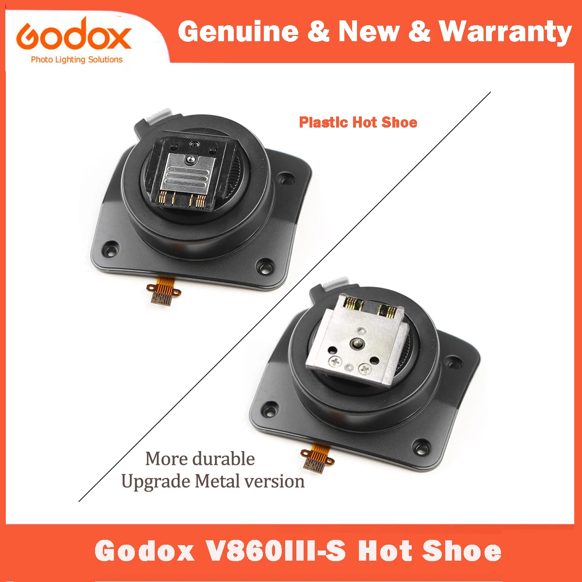 Godox V860III-S Hot Shoe Mounting Foot Fix Compatible for Godox V860III-S Speedlite Flash Repair Parts V860III-S Hot Shoe